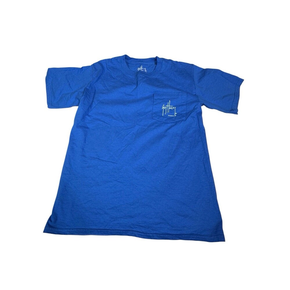 Guy Harvey Mens Proudly Southern Tshirt Size Small Blue